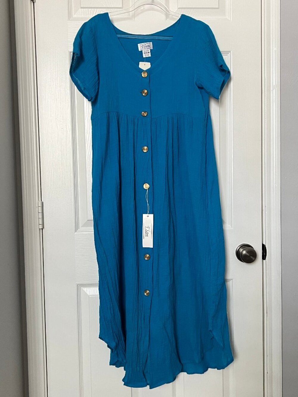 Vintage Button Down Midi Elan Dress